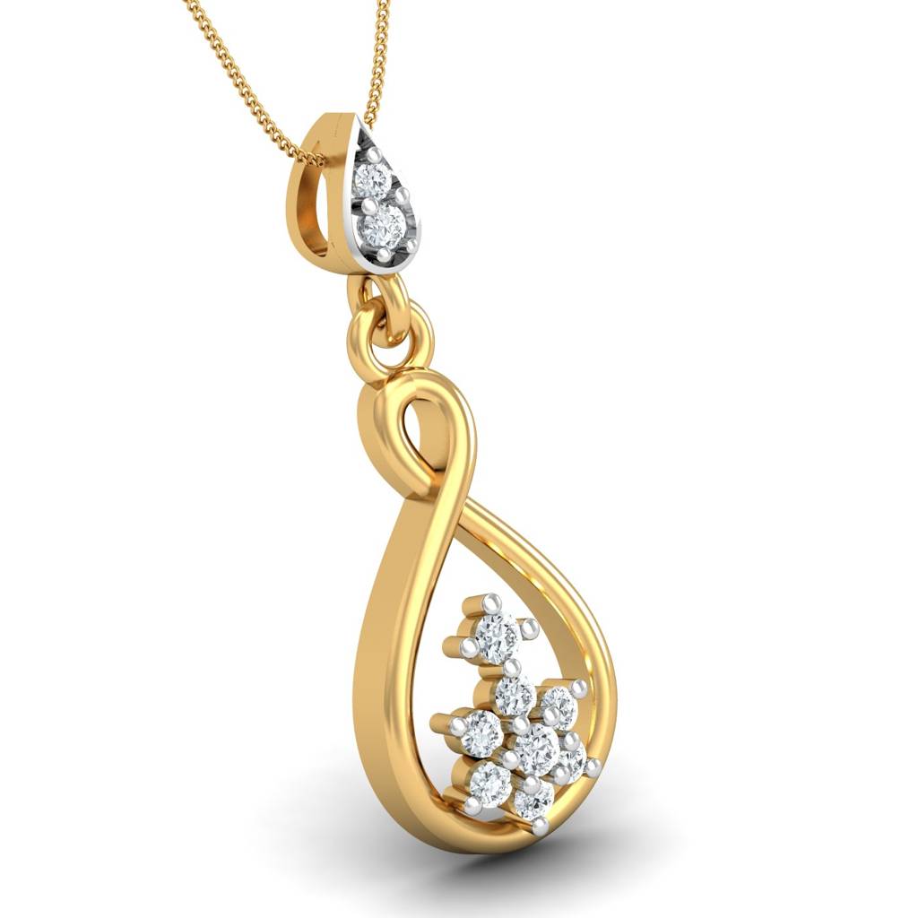 KuberBox 18K Yellow Gold Hotshot Pendant