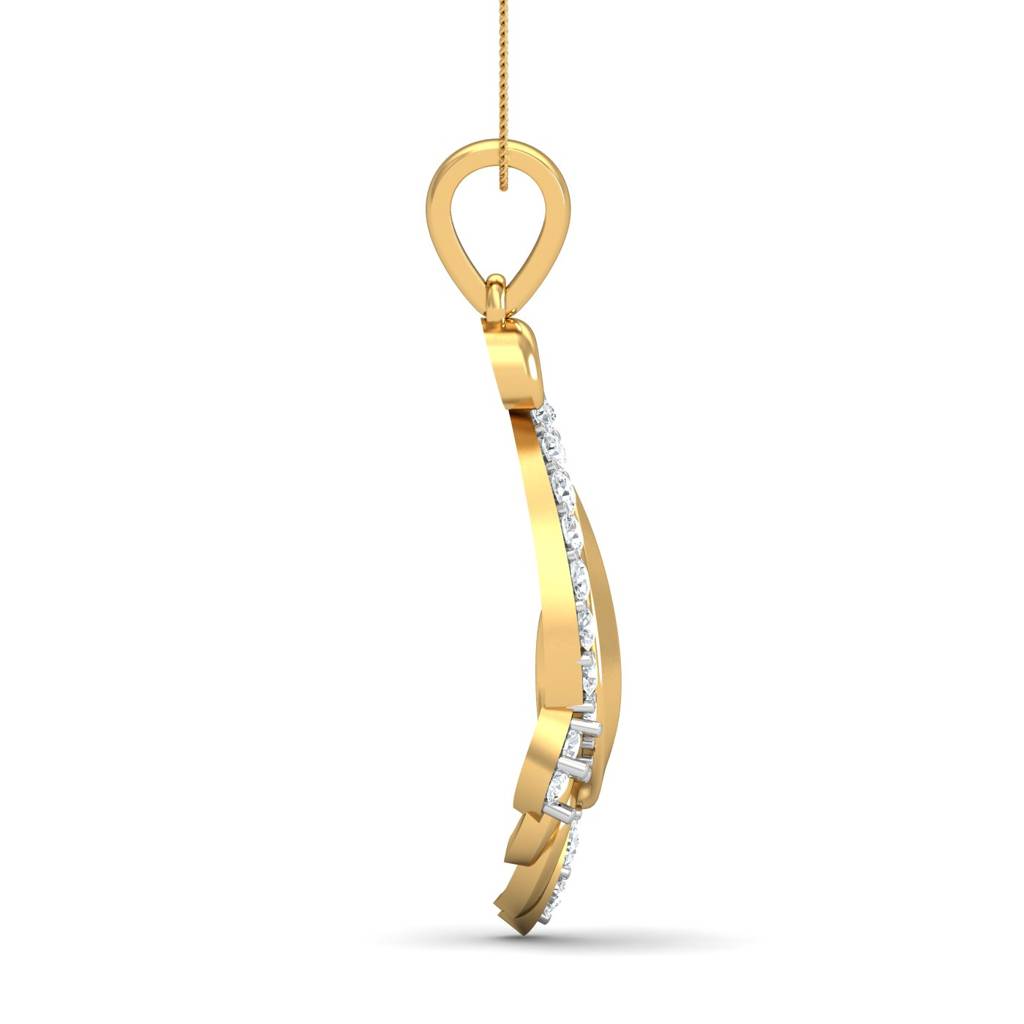 KuberBox 18K Yellow Gold Caracole Pendant