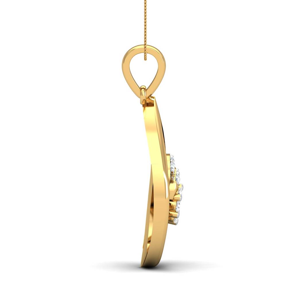 KuberBox 18K Yellow Gold Astute Glow Pendant