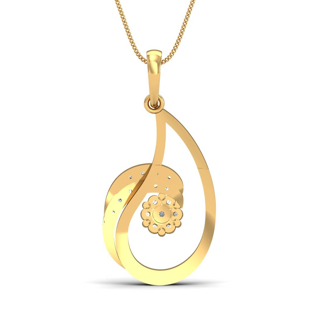 KuberBox 18K Yellow Gold Astute Glow Pendant