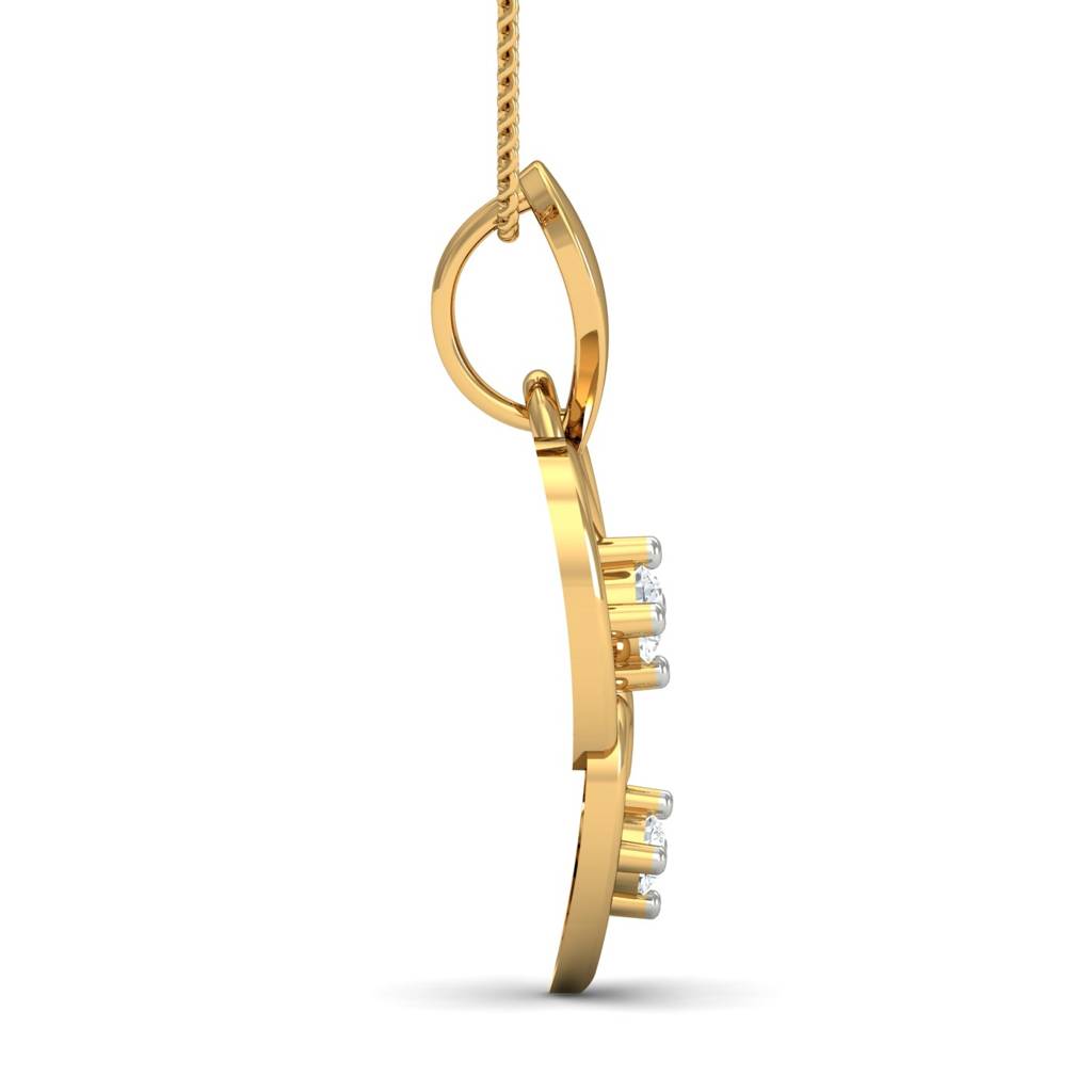 KuberBox 18K Yellow Gold First Love Pendant