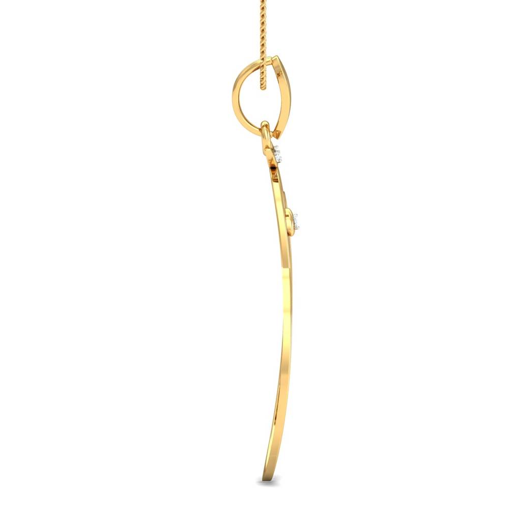 KuberBox 18K Yellow Gold Gajanana Om Pendant