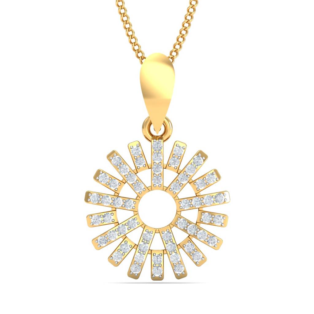 KuberBox 18K Yellow Gold Circulo Pendant