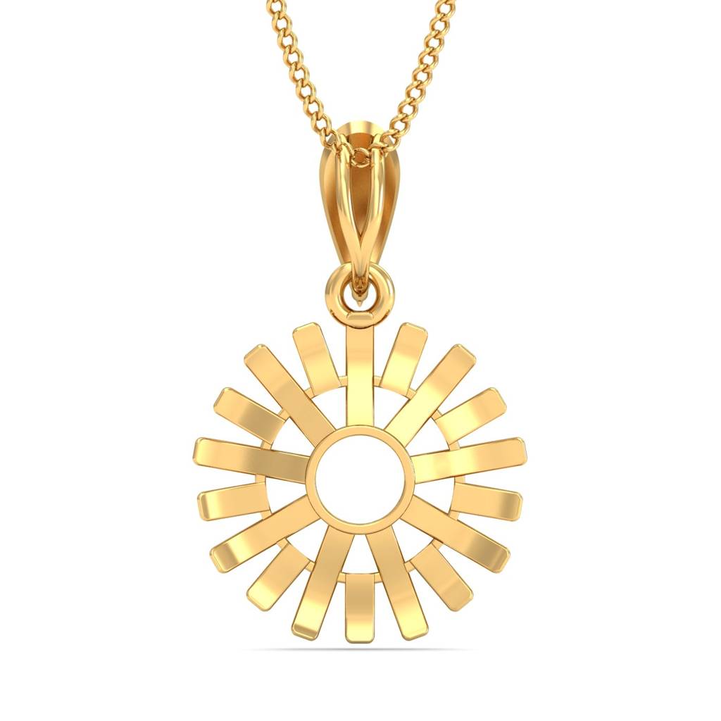KuberBox 18K Yellow Gold Circulo Pendant