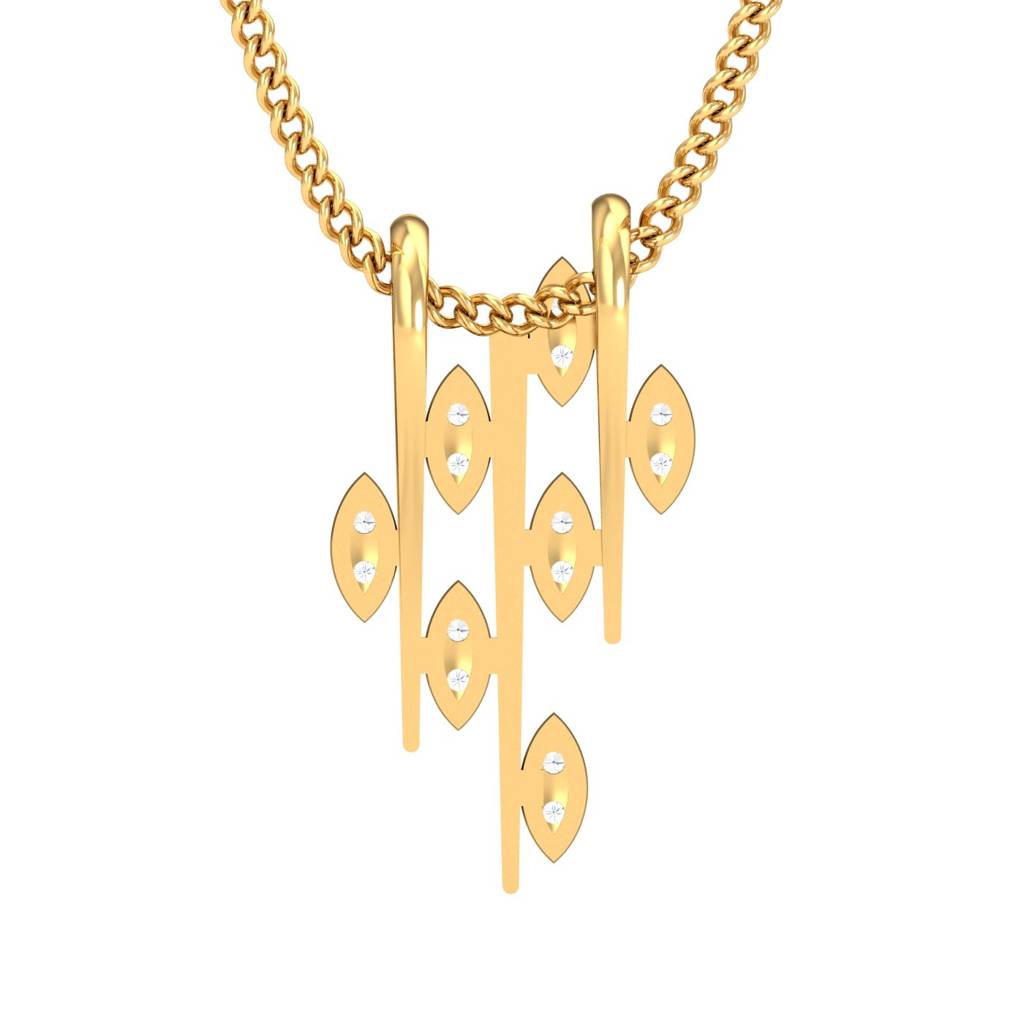 KuberBox 18K Yellow Gold Akhila Pendant