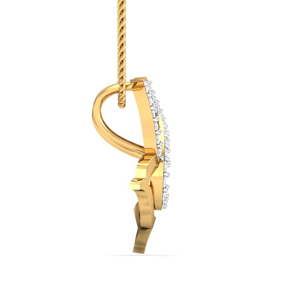 KuberBox 18K Yellow Gold Sparrow Pendant