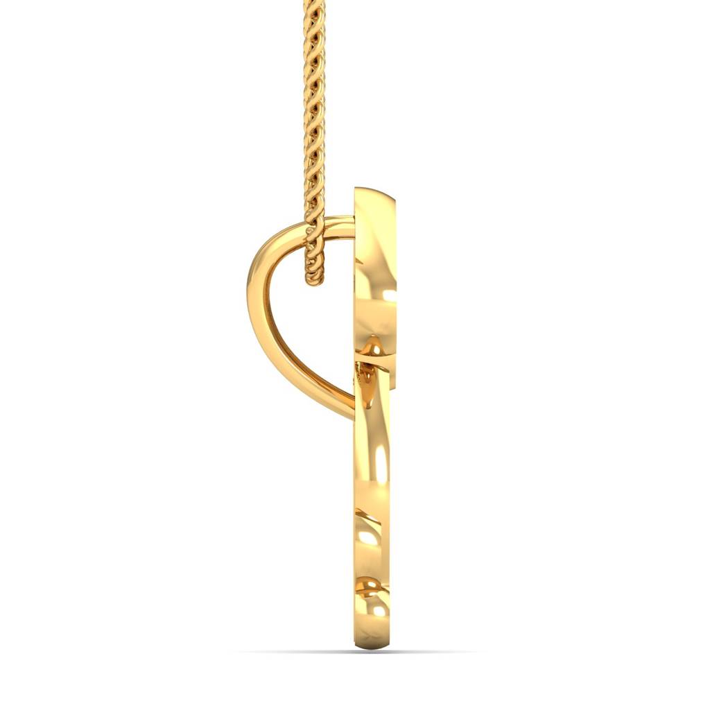 KuberBox 18K Yellow Gold Dog Pendant