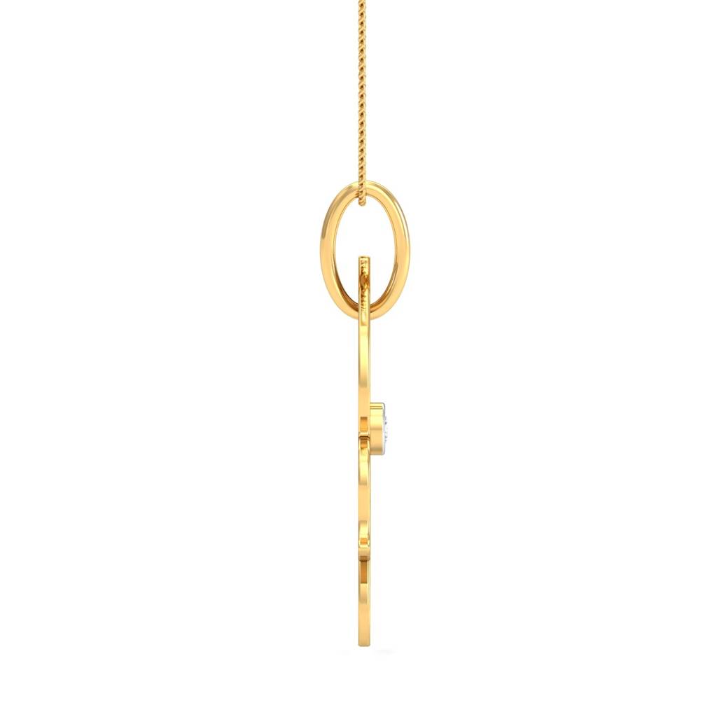 KuberBox 18K Yellow Gold Vanesa Flutter Pendant