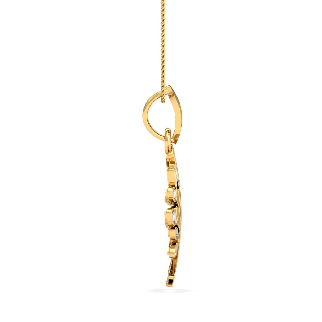 KuberBox 18K Yellow Gold Go-Gold Tree Pendant