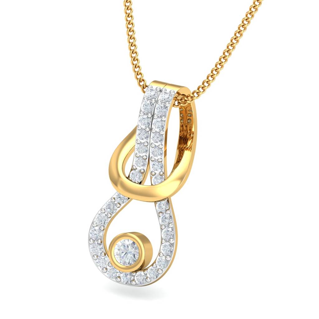 KuberBox 18K Yellow Gold Preppy Designer Pendant