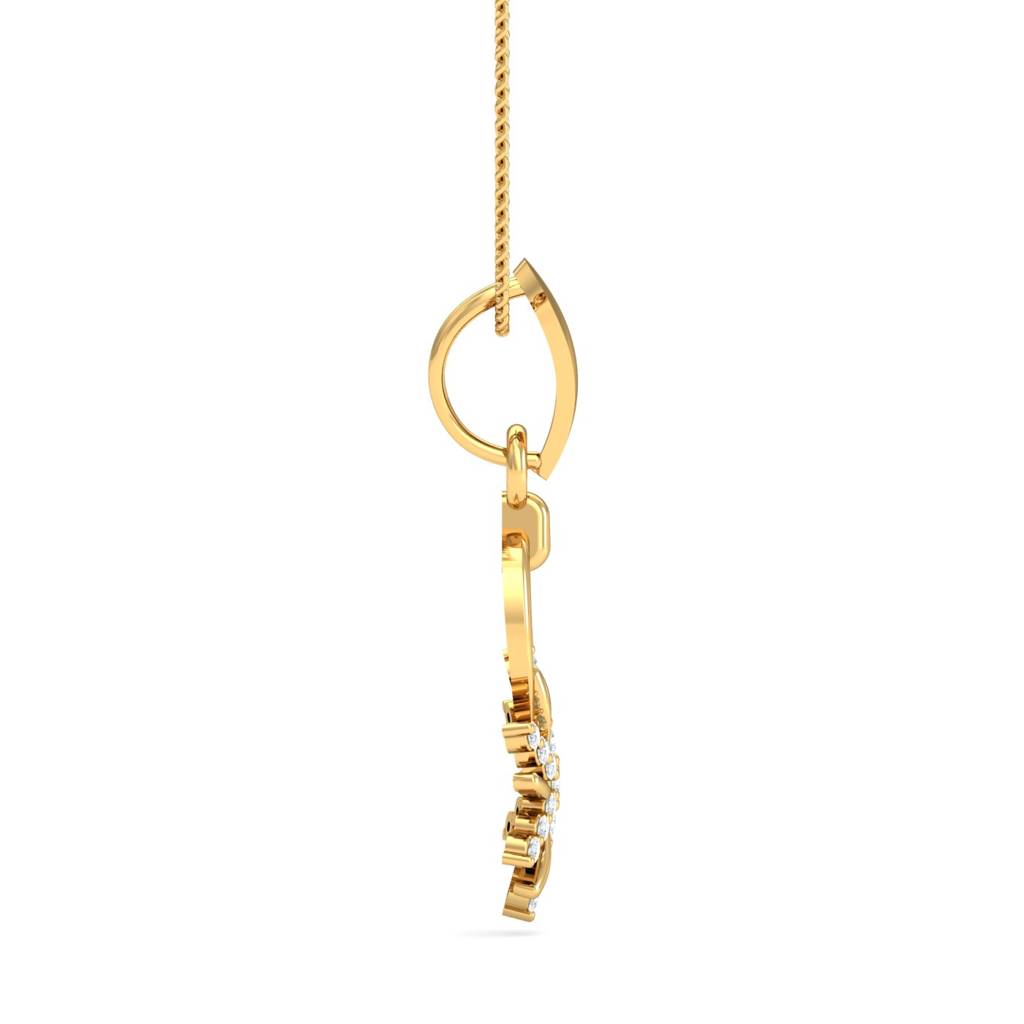 KuberBox 18K Yellow Gold Elegance Personified Pendant