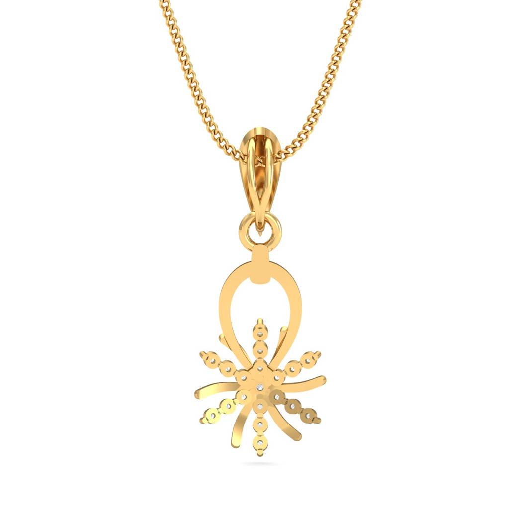 KuberBox 18K Yellow Gold Elegance Personified Pendant