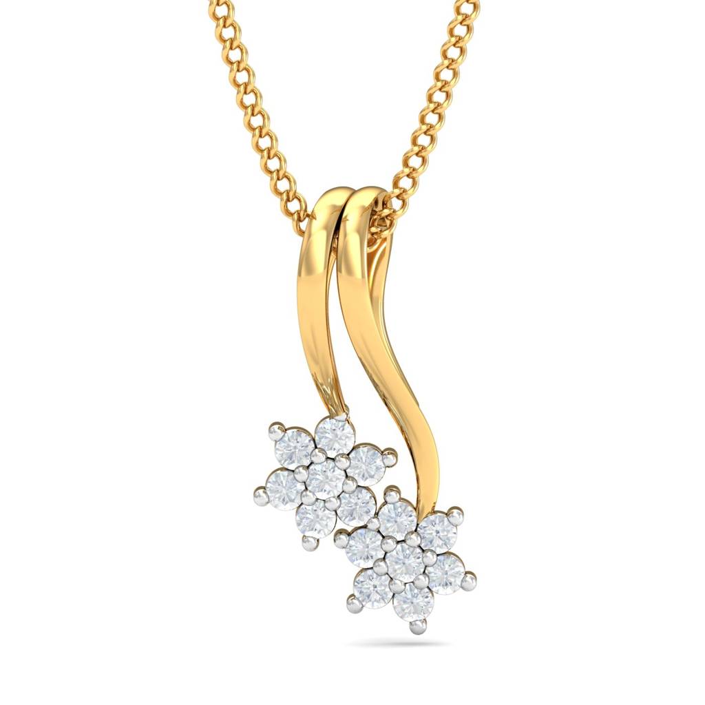 KuberBox 18K Yellow Gold Lucky Seven Pendant