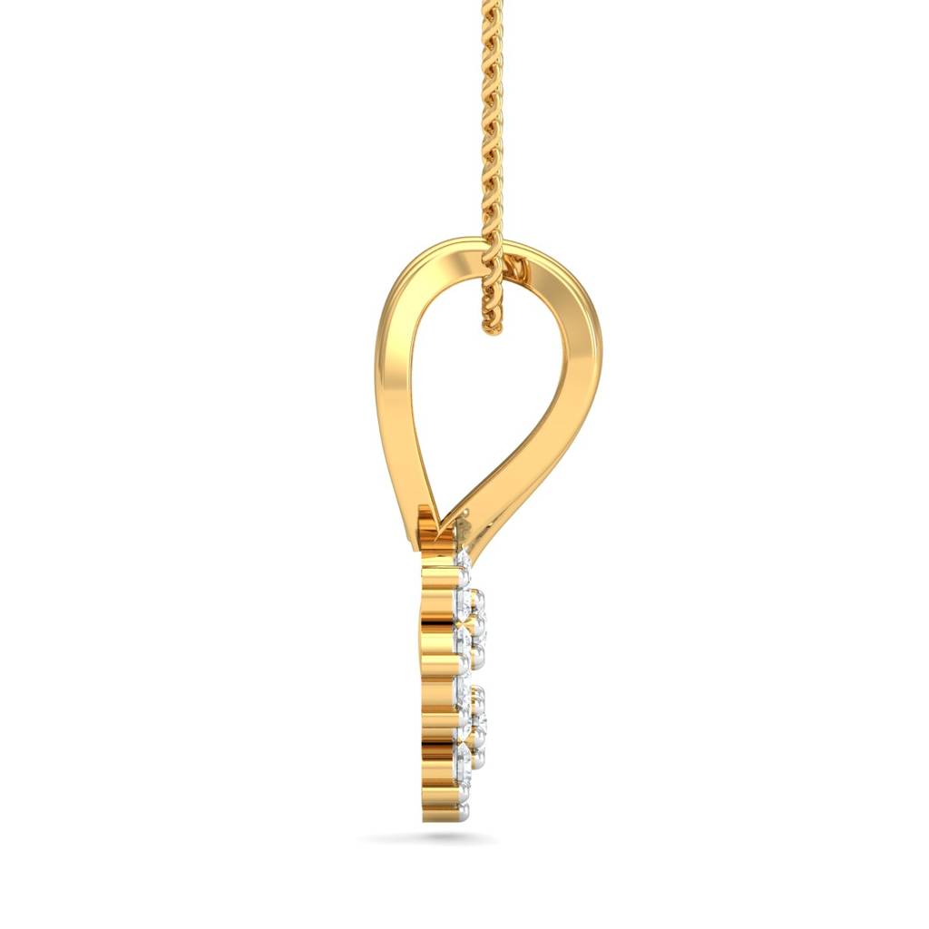 KuberBox 18K Yellow Gold Lucky Seven Pendant