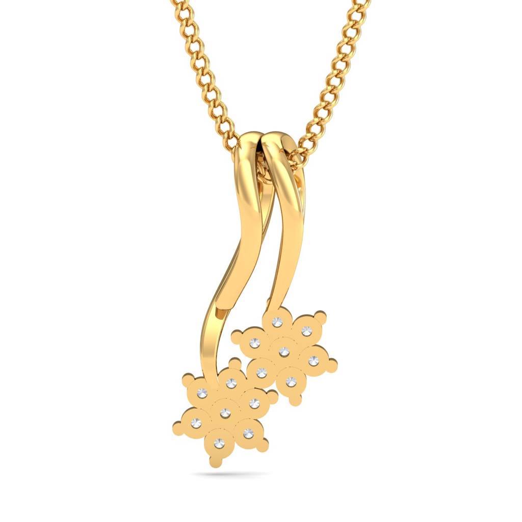 KuberBox 18K Yellow Gold Lucky Seven Pendant