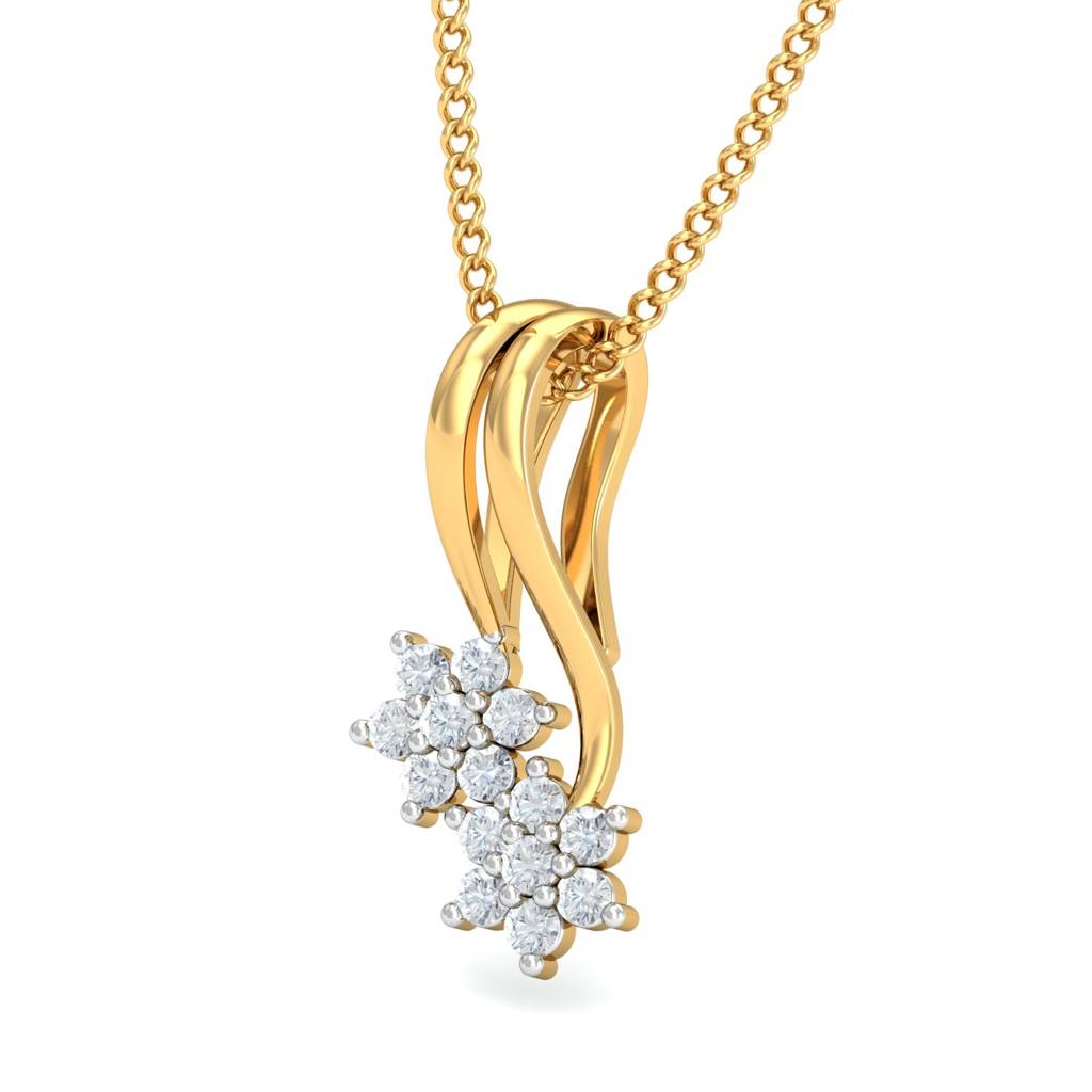 KuberBox 18K Yellow Gold Lucky Seven Pendant