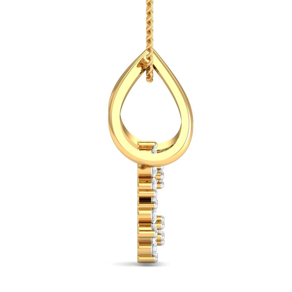 KuberBox 18K Yellow Gold Agnes  Dangling Pendant