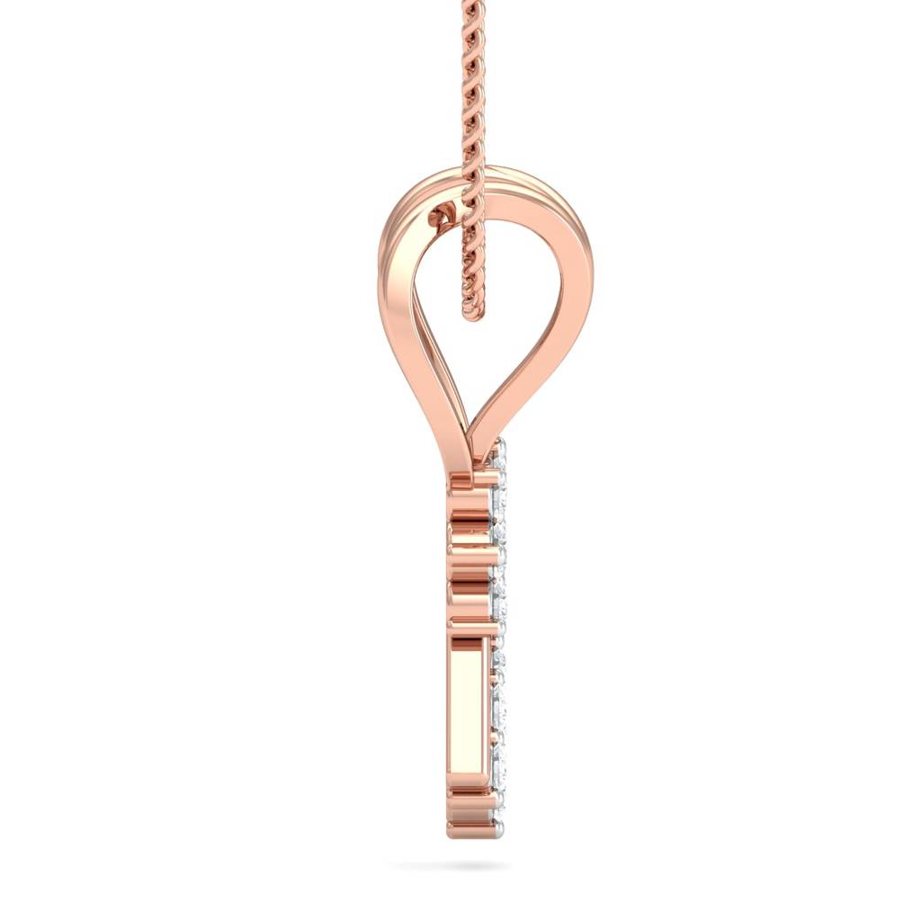 KuberBox 18K Rose Gold Alika Fancy Pendant