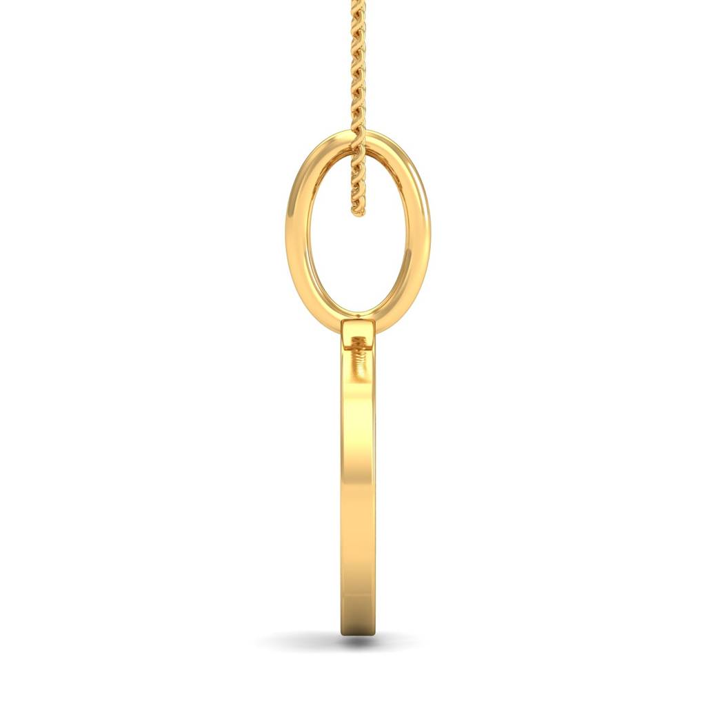 KuberBox 18K Yellow Gold Neeva Love Pendant