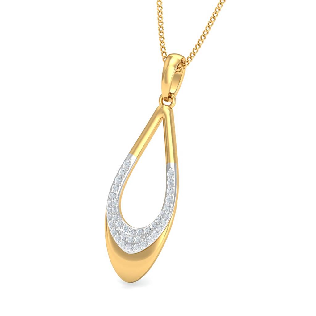 KuberBox 18K Yellow Gold Fasun Charming Pendant