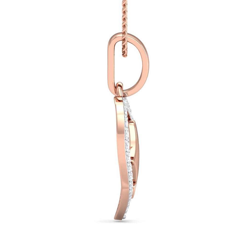 KuberBox 18K Rose Gold Kiss of Love Pendant