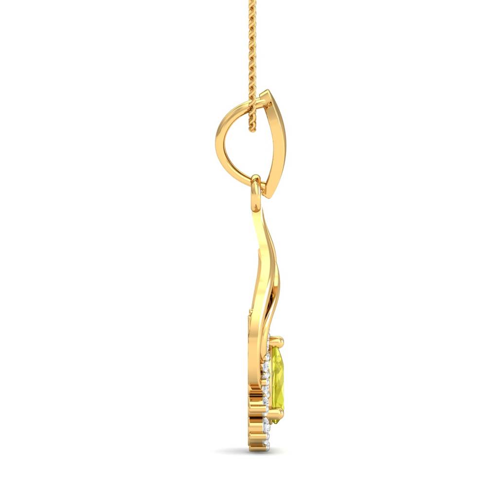 KuberBox 18K Yellow Gold Pretty Polly Pendant