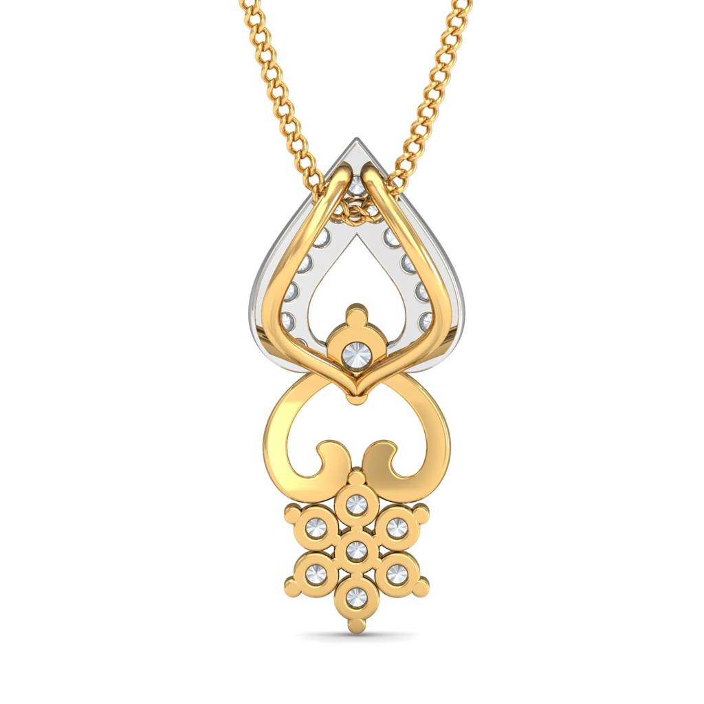 KuberBox 18K Yellow Gold Amelia Unique Pendant
