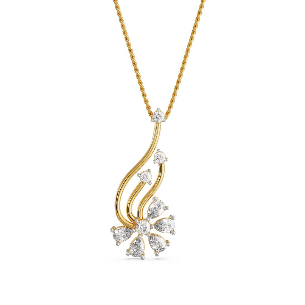 Floral Fantasy Diamond Pendant