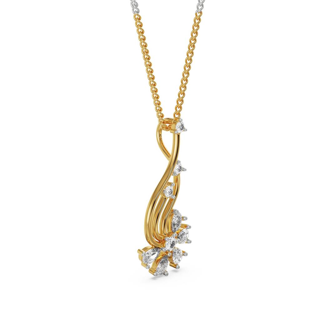 Floral Fantasy Diamond Pendant