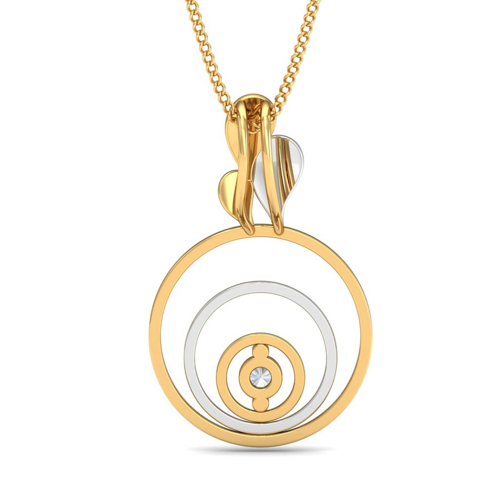 KuberBox 18K Yellow Gold Hyptonizing Diva Pendant