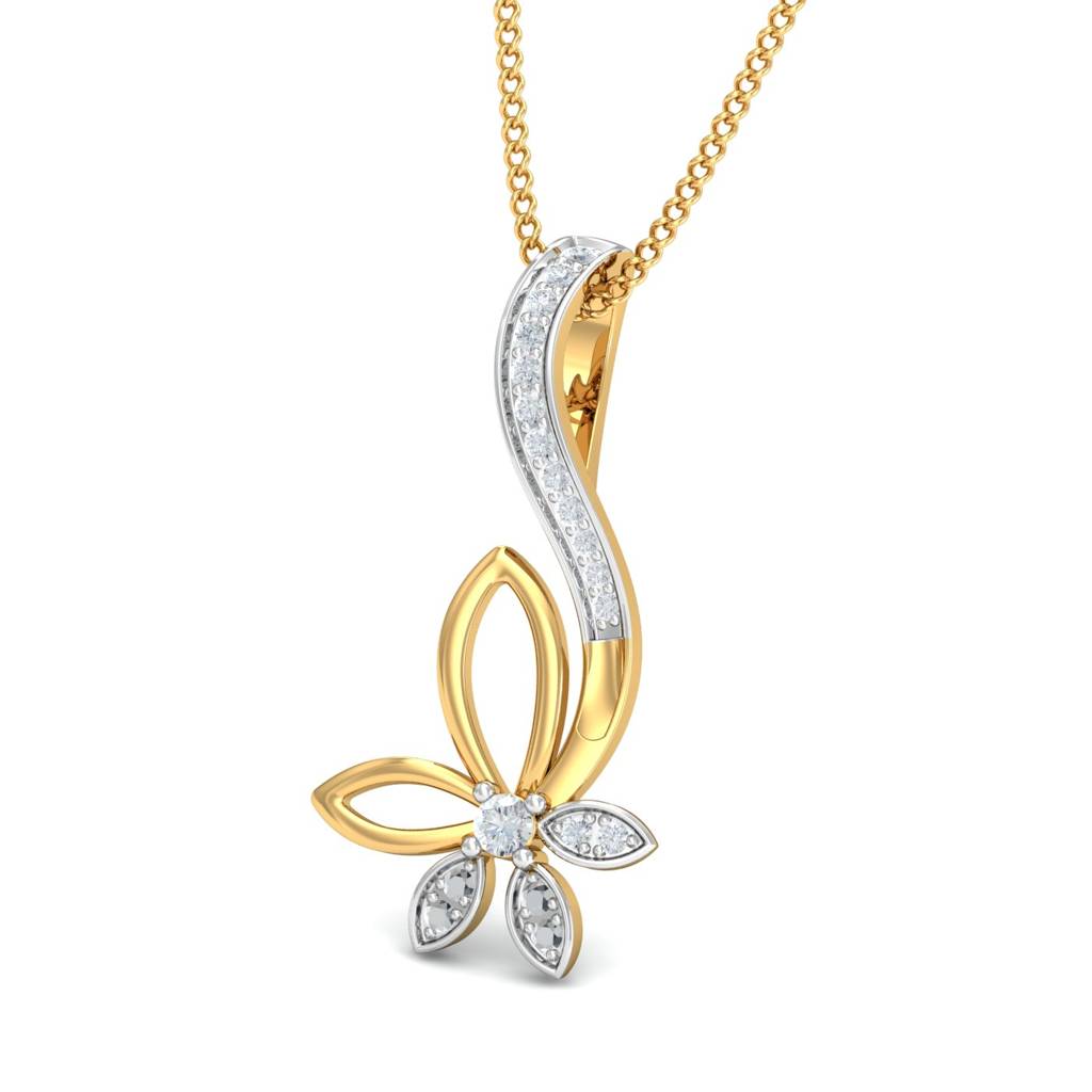 KuberBox 18K Yellow Gold Darcia Floretto Pendant