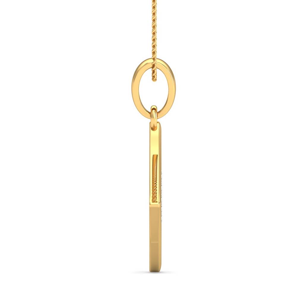 KuberBox 18K Yellow Gold Amaris Dual-tone Pendant