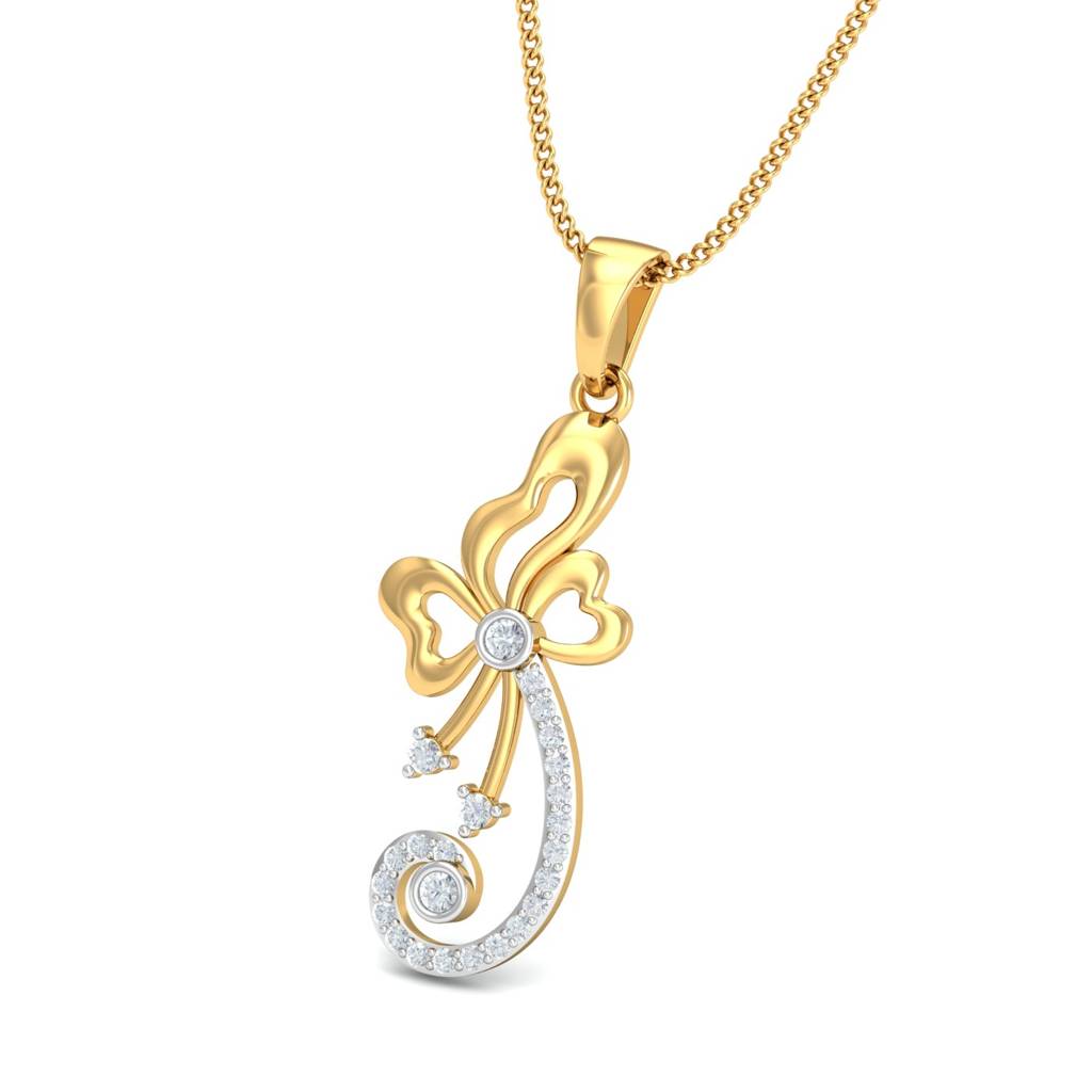 KuberBox 18K Yellow Gold Hamisi Pendant