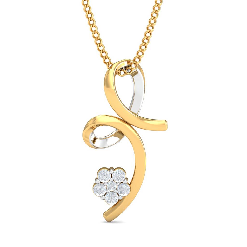 KuberBox 18K Yellow Gold Flotis Pendant