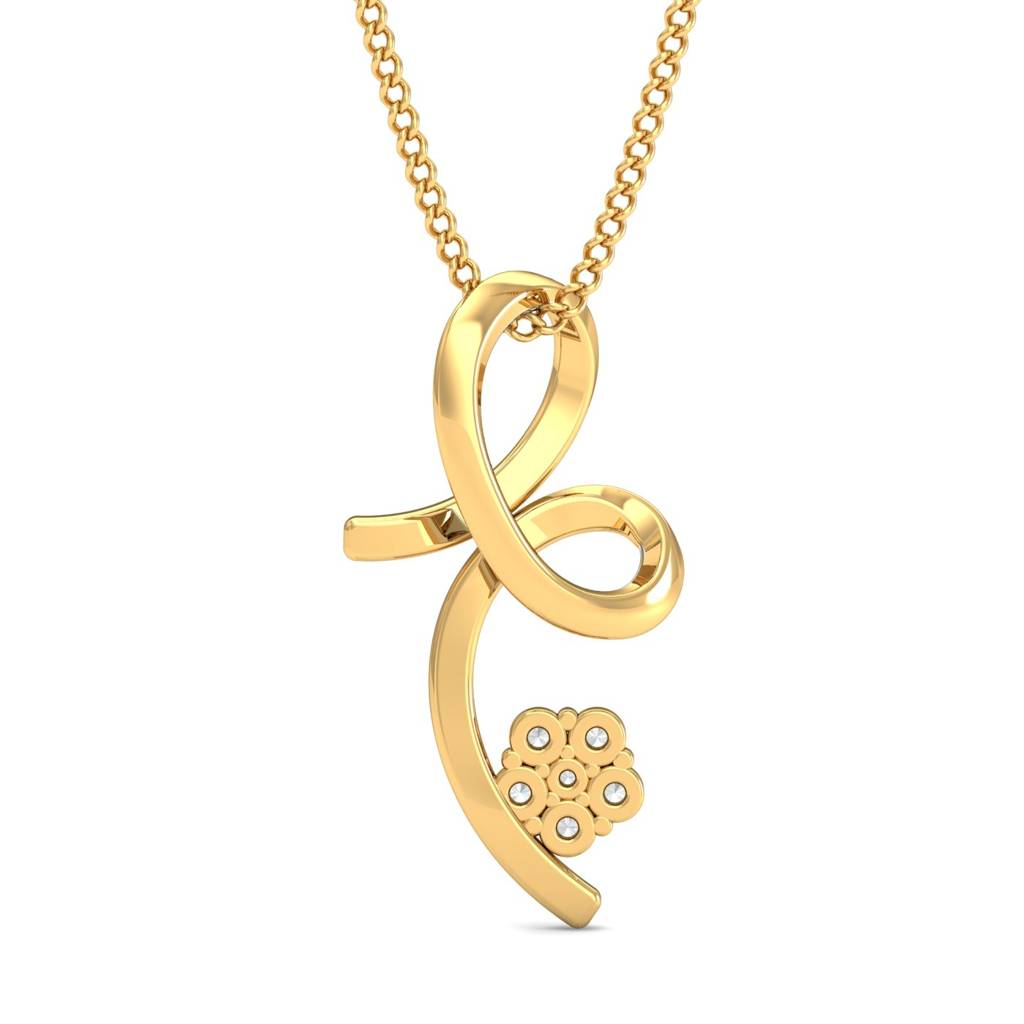 KuberBox 18K Yellow Gold Flotis Pendant