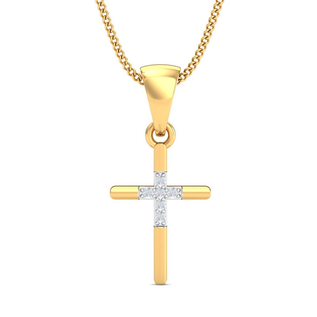 KuberBox 18K Yellow Gold Almighty Jesus Pendant