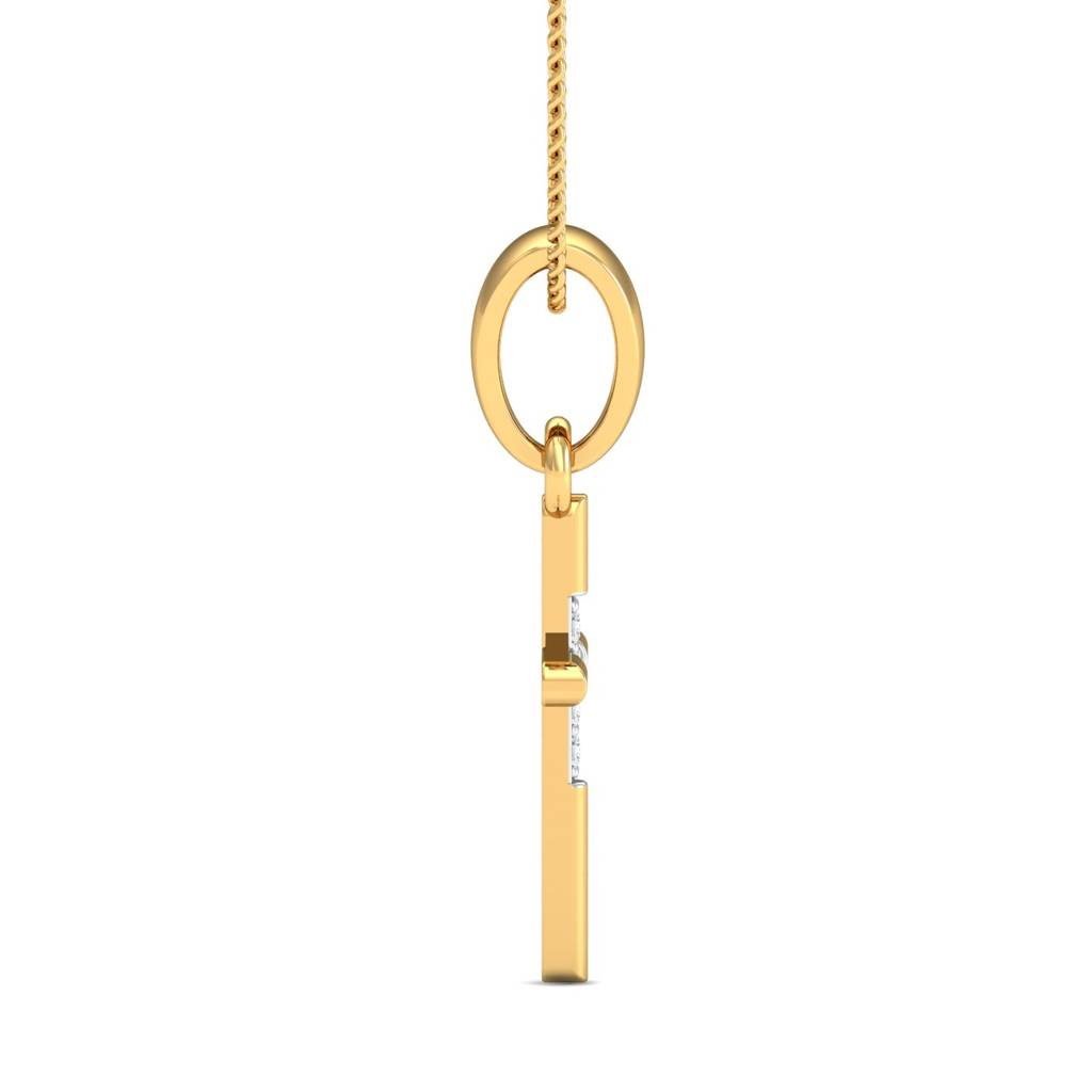 KuberBox 18K Yellow Gold Almighty Jesus Pendant