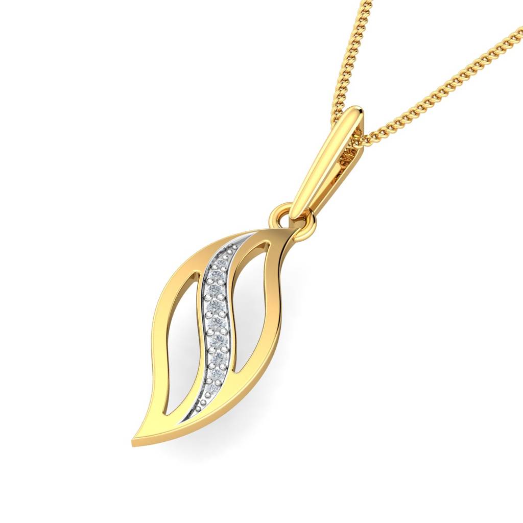 KuberBox 18K Yellow Gold Flavia Pendant