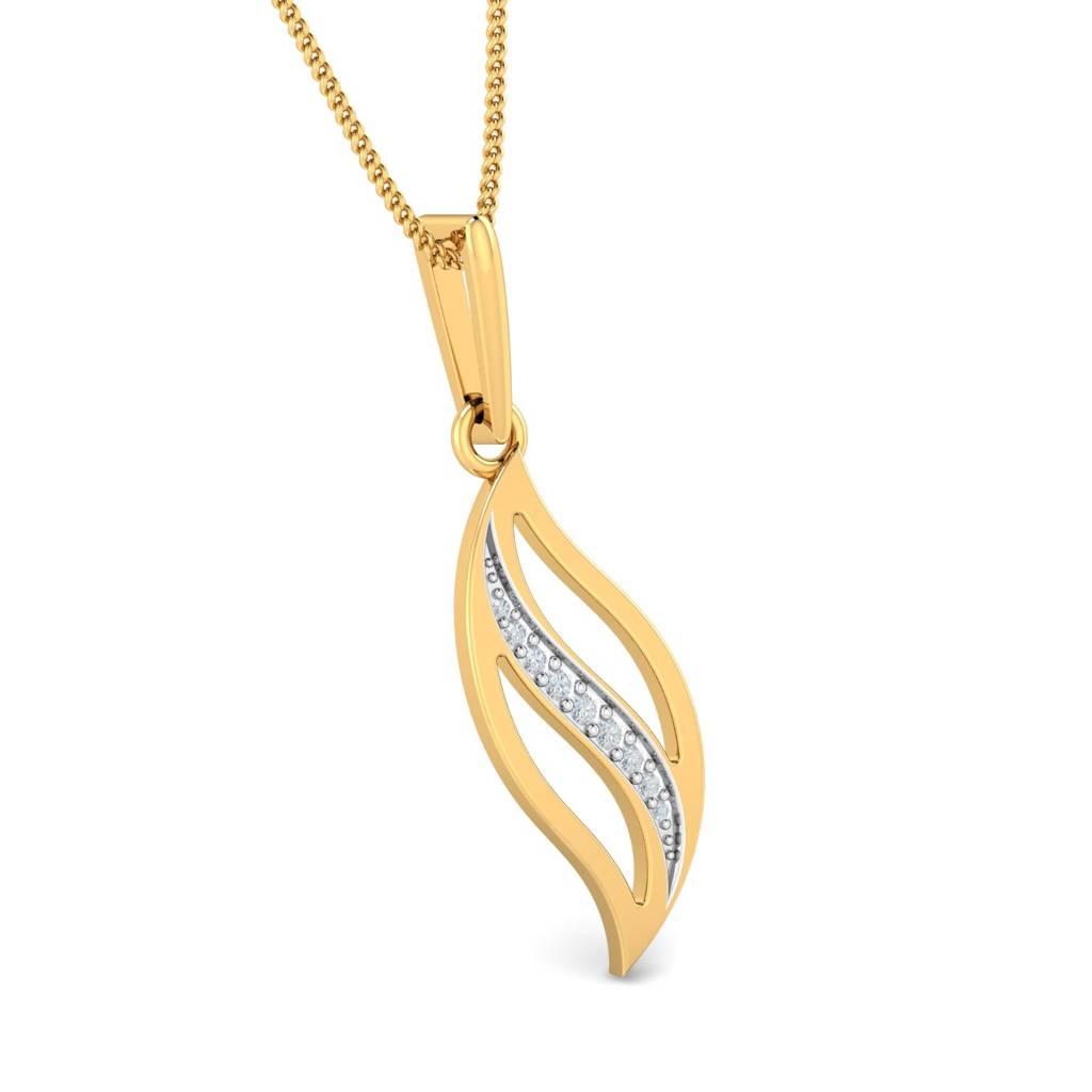 KuberBox 18K Yellow Gold Flavia Pendant