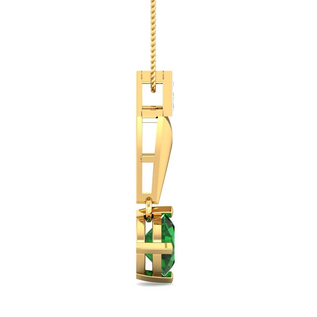 KuberBox 18K Yellow Gold Annora Quartz Pendant