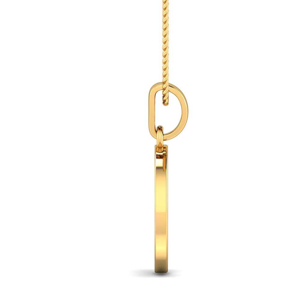 KuberBox 18K Yellow Gold Austen Peace Pendant