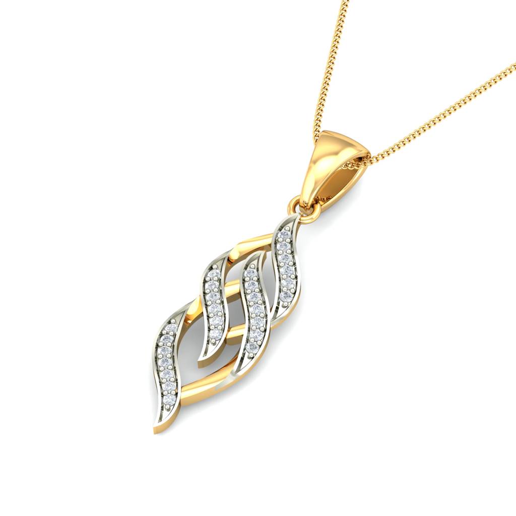 KuberBox 18K Yellow Gold Aysel Pendant