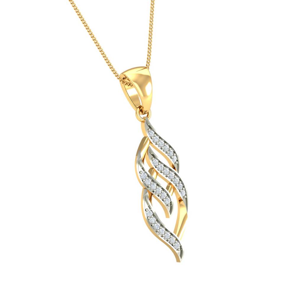 KuberBox 18K Yellow Gold Aysel Pendant