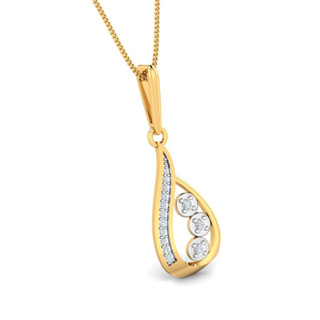 KuberBox 18K Yellow Gold Deniz Pendant