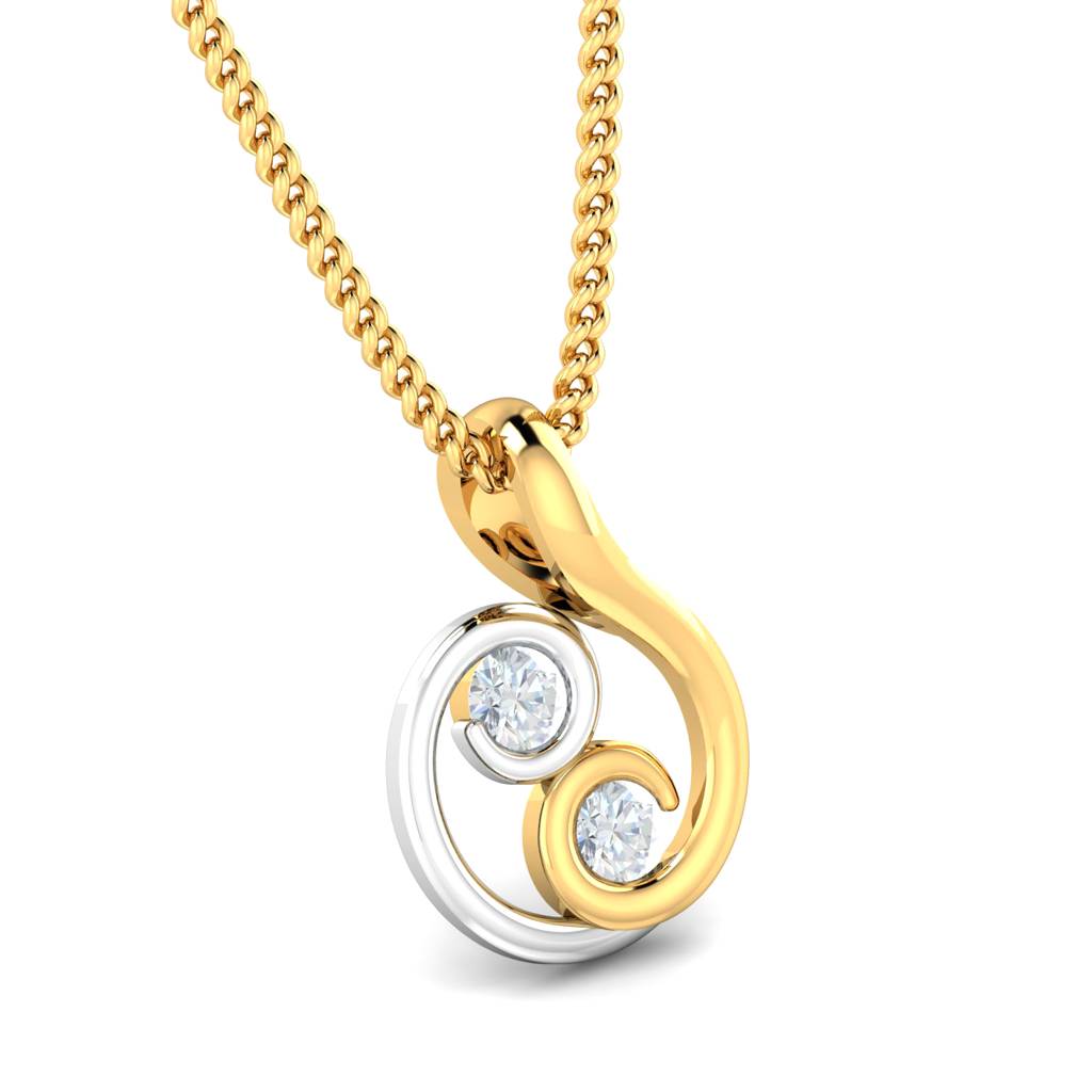 KuberBox 18K Yellow Gold Ozgur Pendant