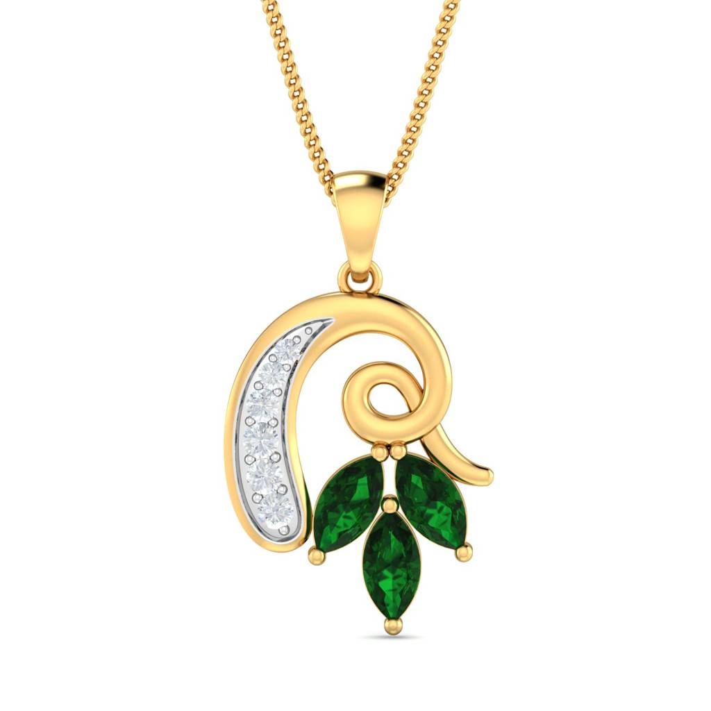 KuberBox 18K Yellow Gold Tziyon Pendant