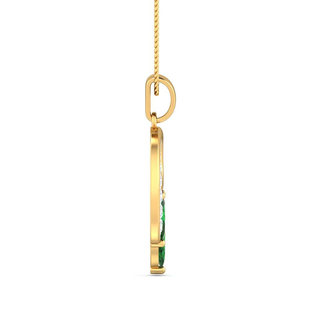 KuberBox 18K Yellow Gold Tziyon Pendant