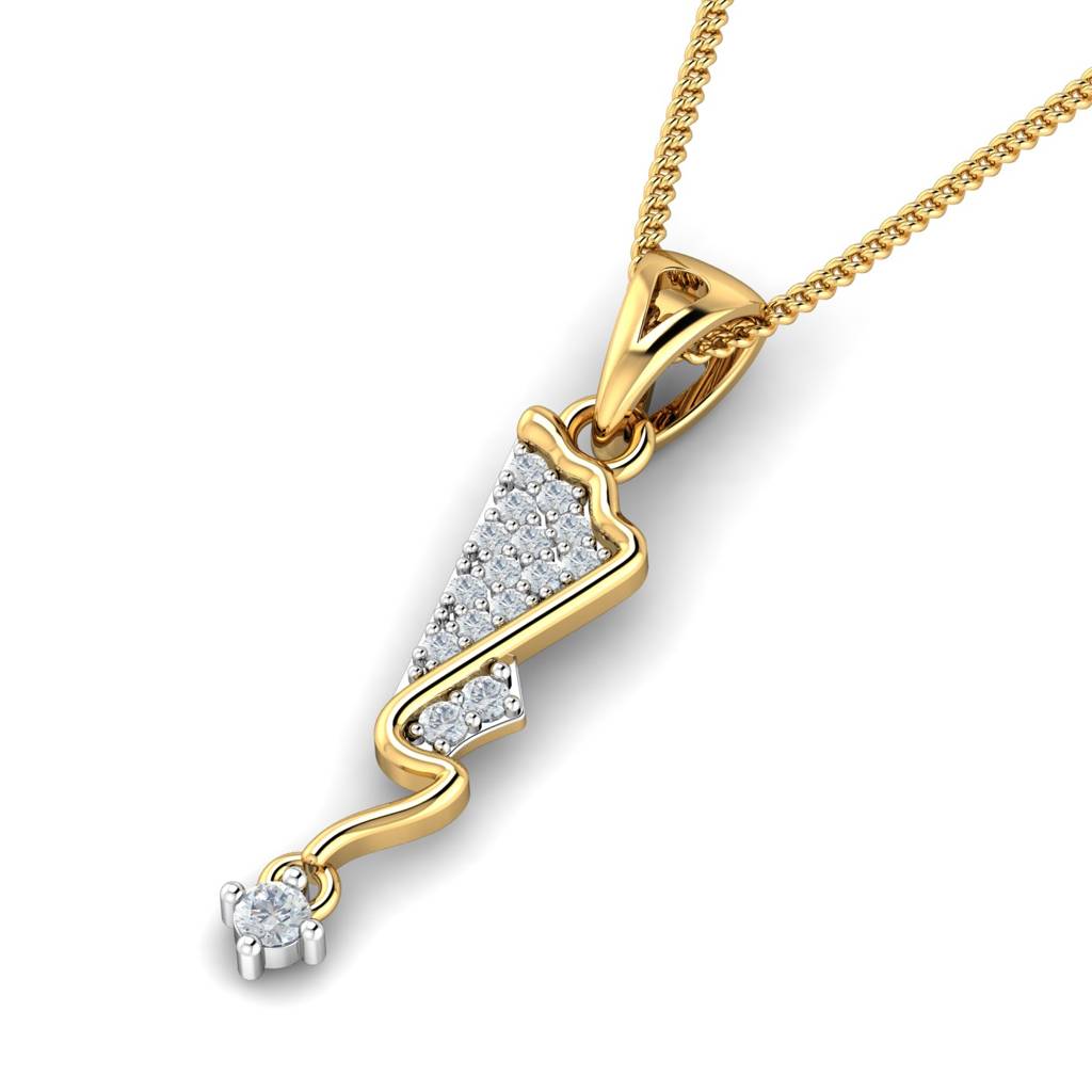 KuberBox 18K Yellow Gold Elisheva Pendant