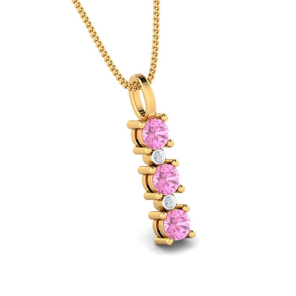 KuberBox 18K Yellow Gold Aneta Tourmaline Pendant