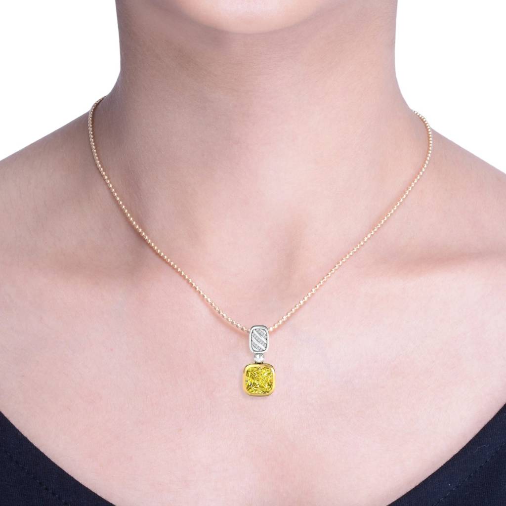 KuberBox 18K Yellow Gold Borysko Citrine Pendant